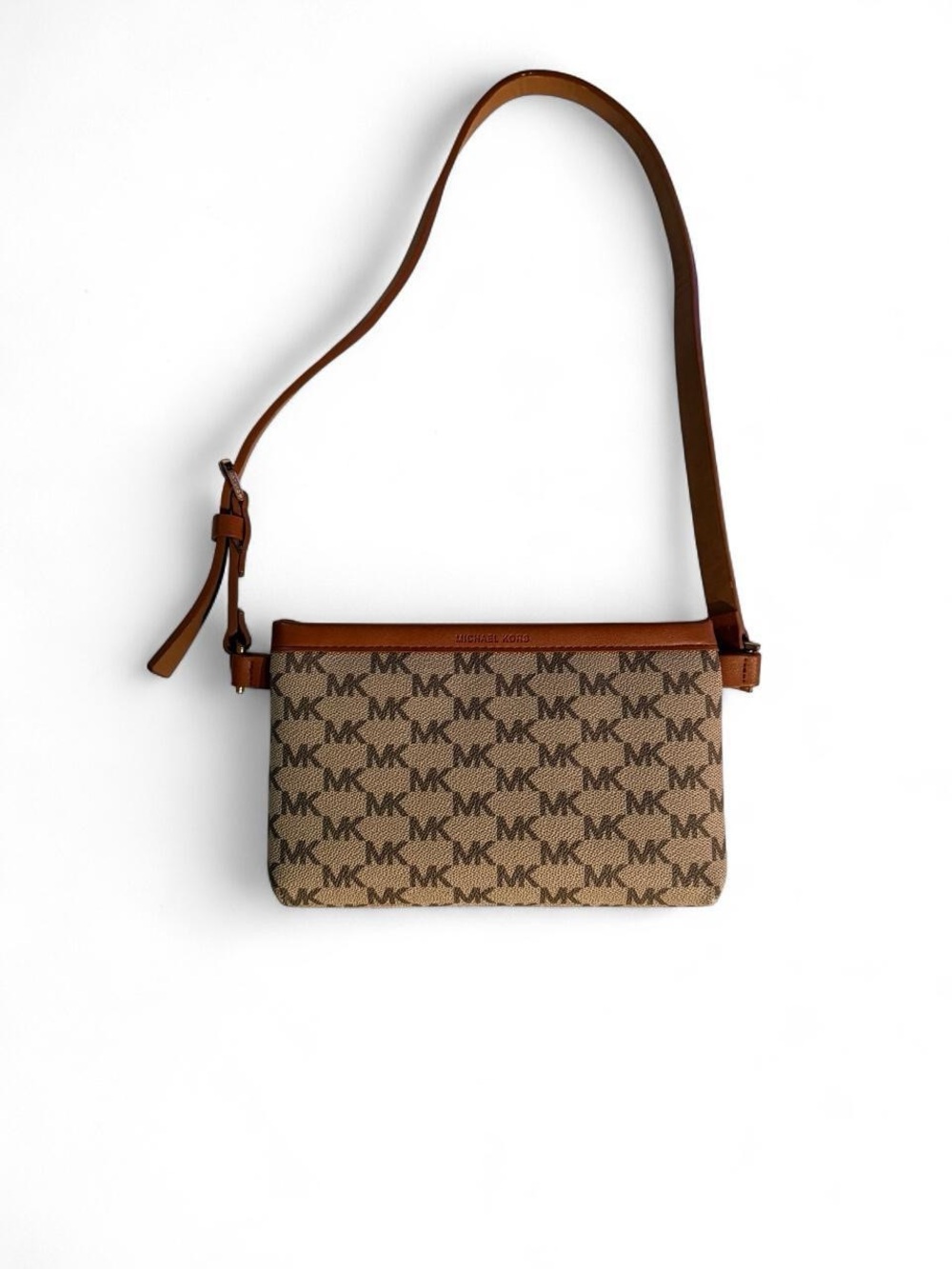 Michael Kors Tan & Brown MK Logo